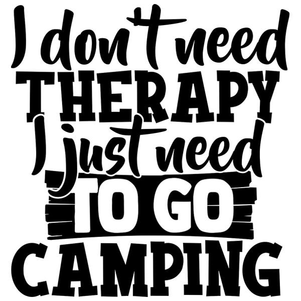 Stickers camping-car: I don´t need therapy