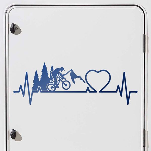 Stickers camping-car: Cardiogramme d