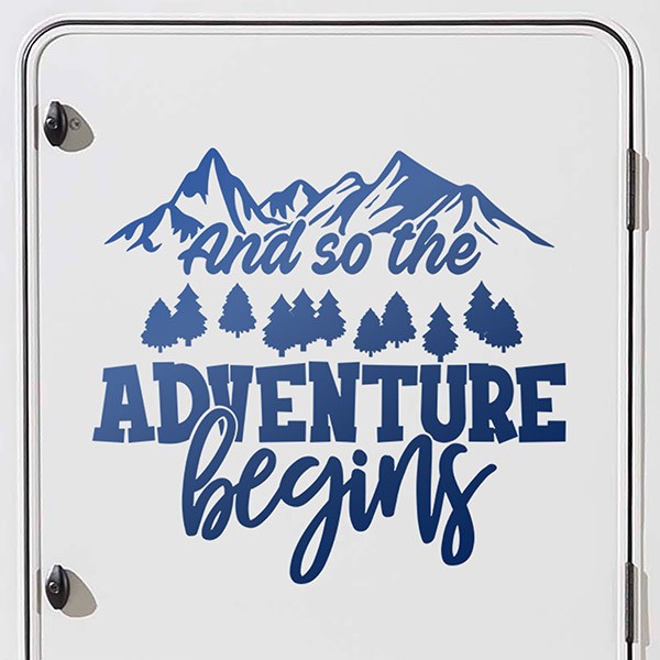 Stickers camping-car: And so the adventure beging