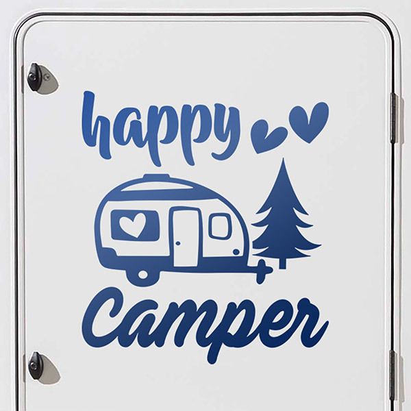 Stickers camping-car: Happy love camper