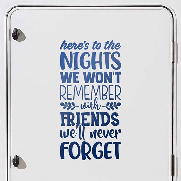 Stickers camping-car: Remember with friends