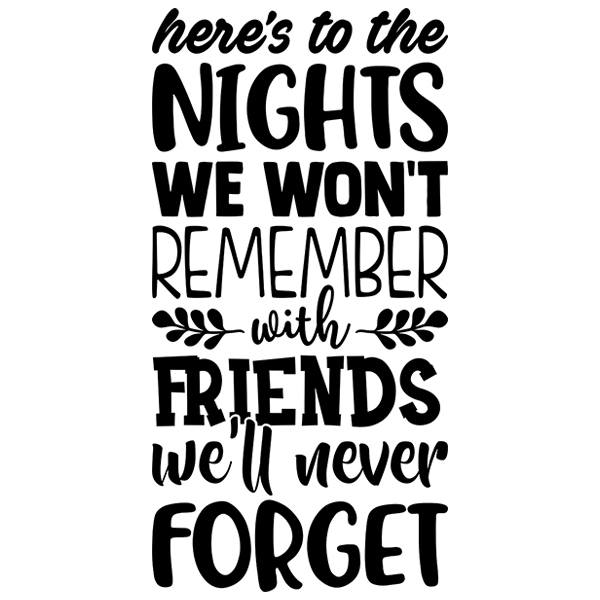 Stickers camping-car: Remember with friends