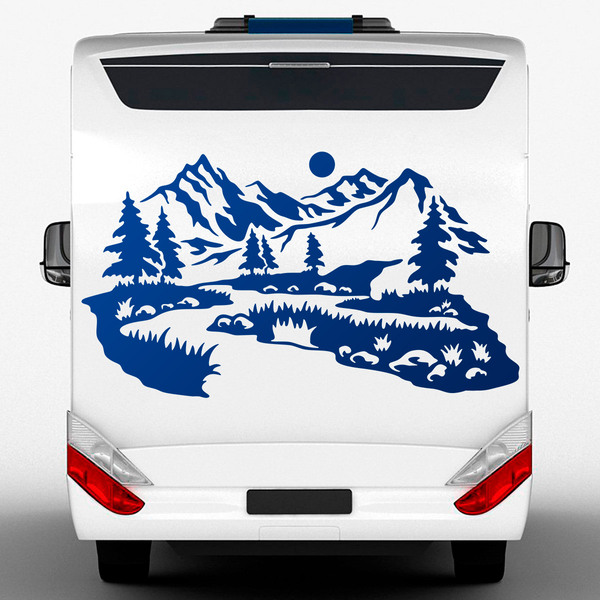 Stickers camping-car: Alpes suisses