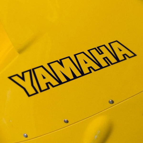Autocollants: Yamaha contour lettres