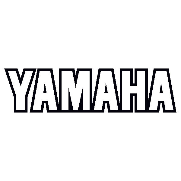 Autocollants: Yamaha contour lettres