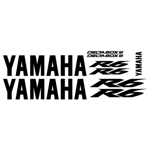 Autocollants: Kit Yamaha YZF R6 Deltabox III 2004