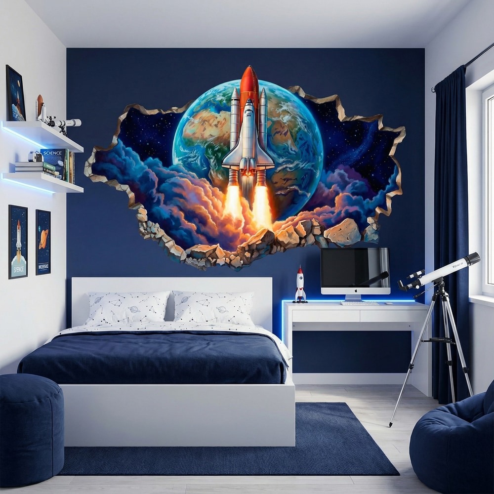 Sticker mural enfant espace